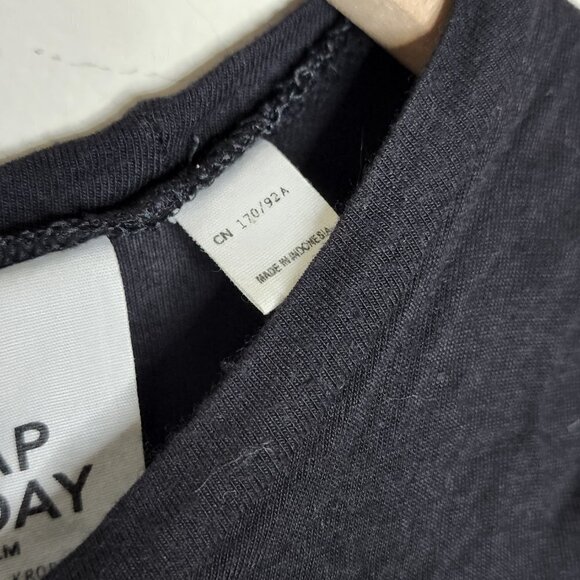 Cheap Monday Black Cutout Back Short Sleeve T Shirt, sz M - Picture 5 of 8